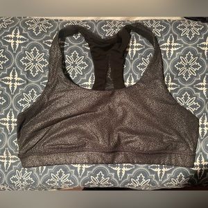 Lululemon Black Mesh Sports Bra